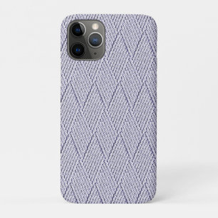 Case-Mate iPhone Case Motif tricot diamant faux gris argenté