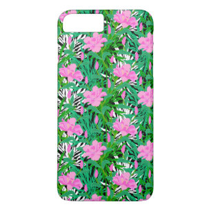 Coque iPhone 8 Plus/7 Plus Motif tropical aux fleurs de la jungle