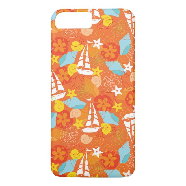 Coques Case-Mate iPhone Motif tropical de voilier (Dos)