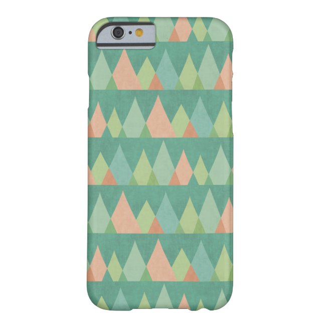 Coques Case-Mate iPhone Motif turquoise de triangle d'étape | de Geo de (Dos)