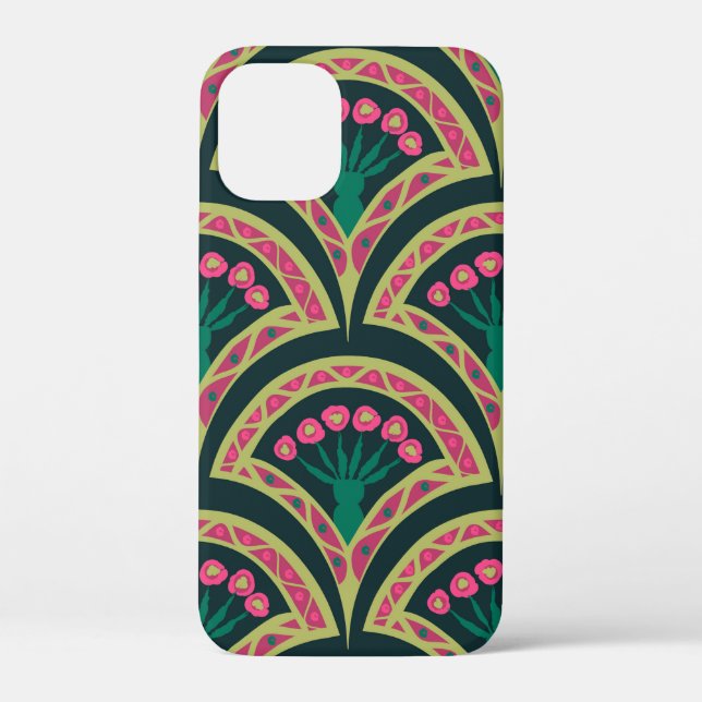 Coques Case-Mate iPhone motif vert en forme de coquille (Verso)