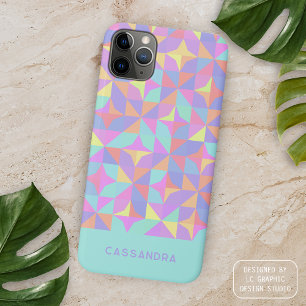 Case-Mate iPhone Case Motif Vert Menthe Violet Bleu Rose Milieu du XXe S