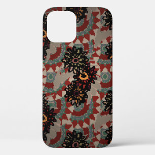 Case-Mate iPhone Case motif vintage fleuri sans couture. Rouge, beige et