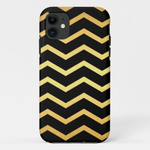 Coque Case-Mate Pour iPhone Motif Zag Gold et Black Zig
