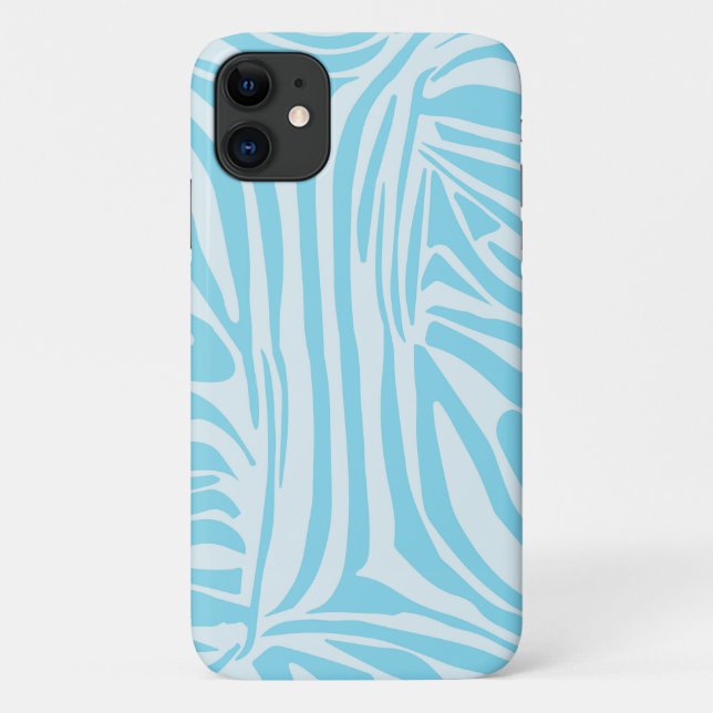 Coques Case-Mate iPhone Motif Zèbre Bleu (Dos)