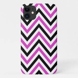 Etui iPhone Case-Mate Motif Zigzag, Motif Chevron, Rose, Noir