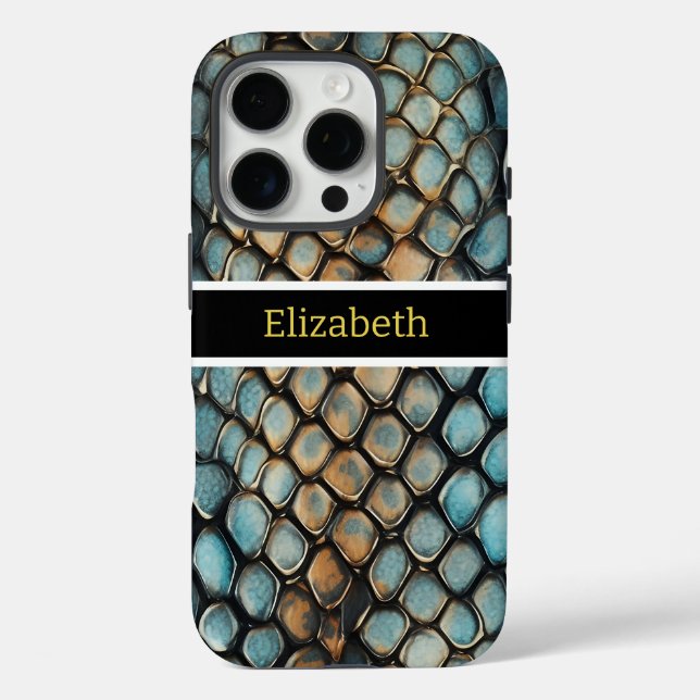 Coques Case-Mate iPhone Motifs complexes de la peau d'un serpent venimeux (Verso)
