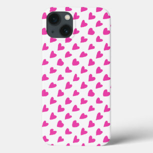Case-Mate iPhone Case Motifs de coeurs rouges blancs mignons