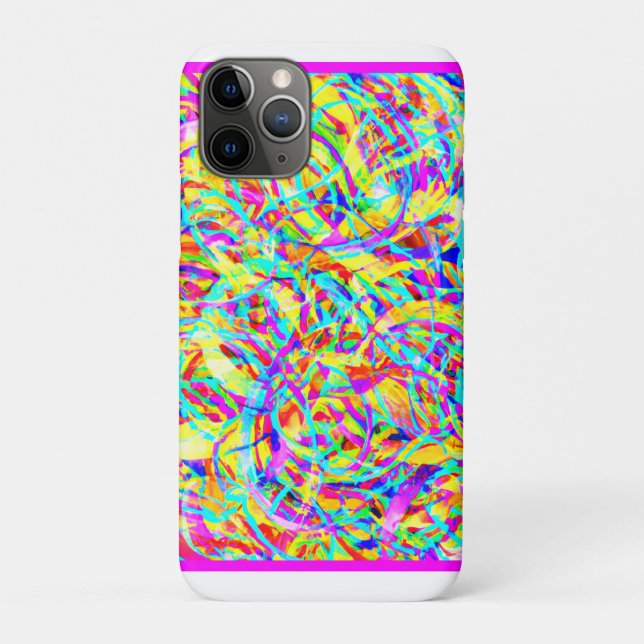 Coques Case-Mate iPhone Motifs de néon brillant (Dos)
