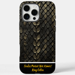 Coques iPhone 16 Pro Max Motifs de serpent noir et or