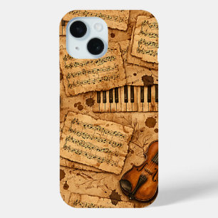 Coque Pour iPhone 15 Motifs esthétiques de l'Académie Sombre Vintage