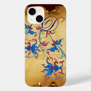 COQUE POUR iPhone 14 MOTIFS FLORAUX ANCIENS FLORENTINS MONOGRAS