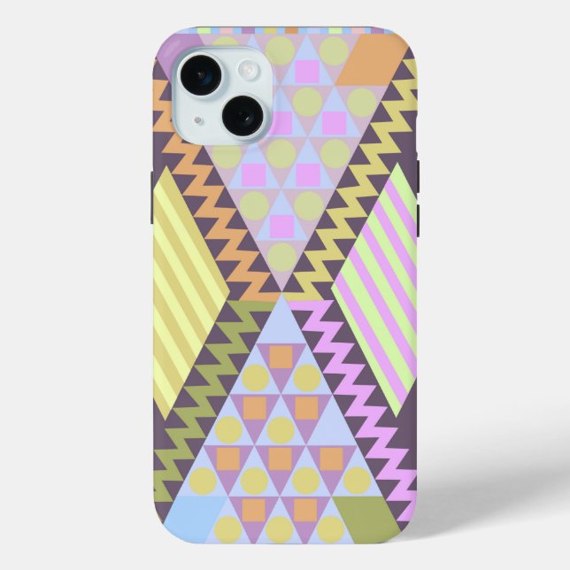 Coques Case-Mate iPhone Motifs géométriques mignons (Verso)