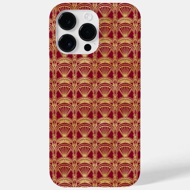 COQUES Case-Mate iPhone MOTIFS RED & GOLD ART DECO (Verso)