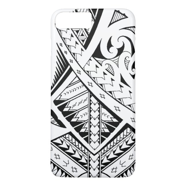 Coques Case-Mate iPhone Motifs tribaux mélangés de tatouage dans le style (Dos)