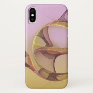 Etui iPhone Case-Mate Motions Abstraites Art moderne rose or fractal