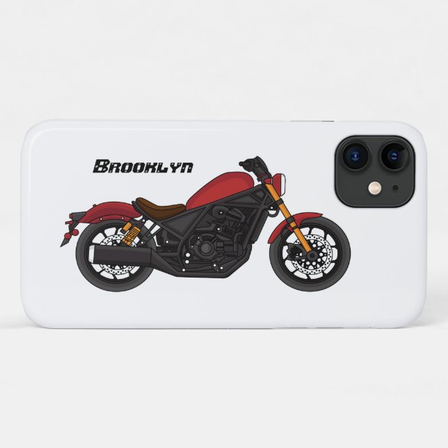 Coques Case-Mate iPhone moto de style croiseur cool (Dos (Horizontal))