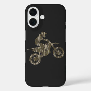 Coques iPhone 16 Motocross Dirt Bike Racing Bottomland Camo
