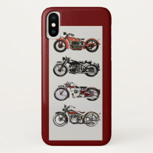 Coque Case-Mate Pour iPhone MOTOCYCLES vintages, Rouge