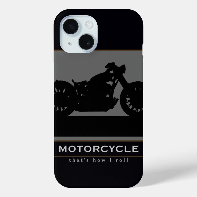Coques Case-Mate iPhone Motorcycle noir (Verso)