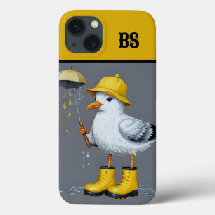 Case-Mate iPhone Case Mouette drôle dans les bottes de pluie - Humour de