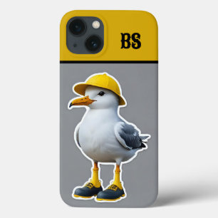Case-Mate iPhone Case Mouette drôle dans les bottes de pluie - Humour de