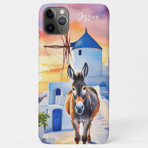 Case-Mate iPhone Case Moulin à vent de style grec et âne Nom personnalis