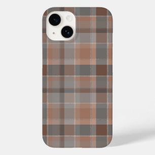 Coque Pour iPhone 14 Mousse au moka et carreaux gris