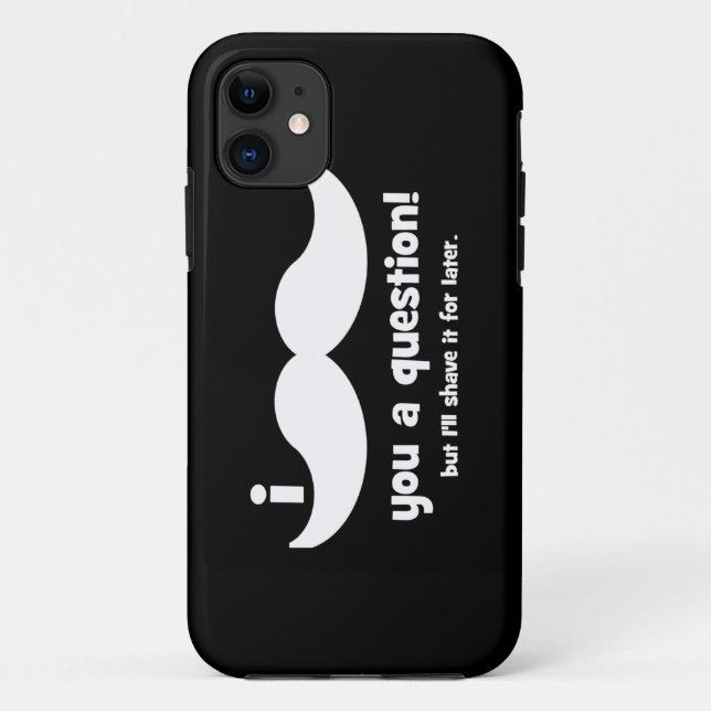Coques Case-Mate iPhone Moustache I vous une question (Dos)