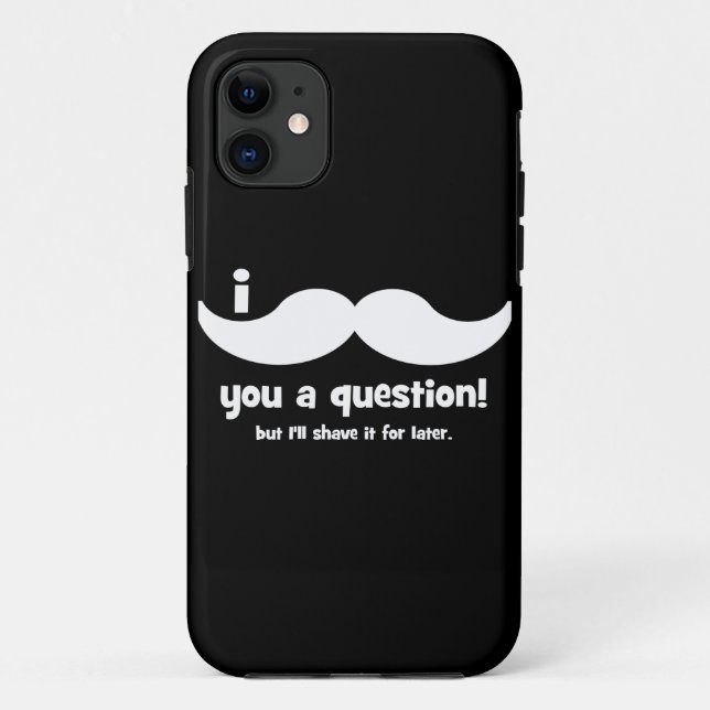 Coques Case-Mate iPhone Moustache I vous une question (Dos)