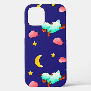 Case-Mate iPhone Case Mouton volant de nuit avec lune, étoiles et nuages