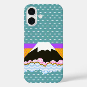 Coques iPhone 16 Mt Fuji Japon Mountain Pop Art