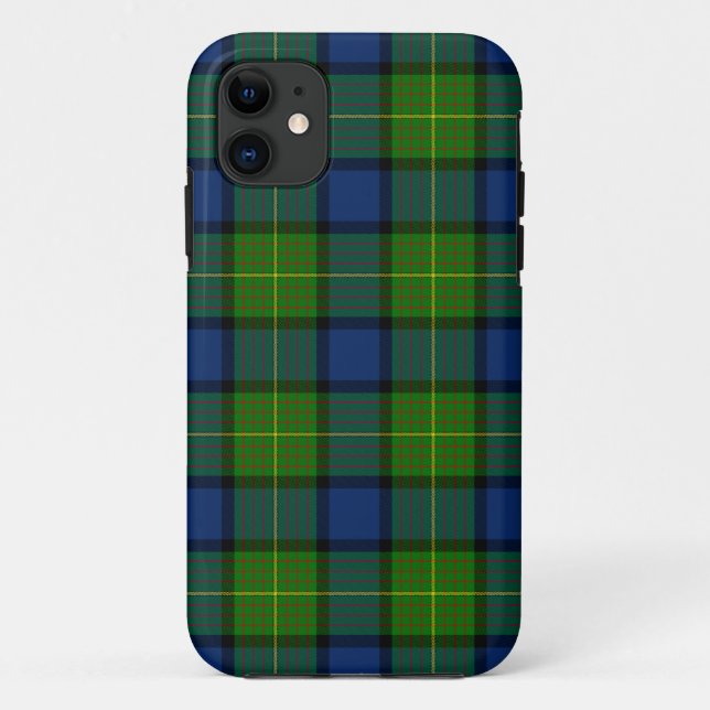 Coques Case-Mate iPhone Muir Moore écossais vert bleu plaid (Dos)