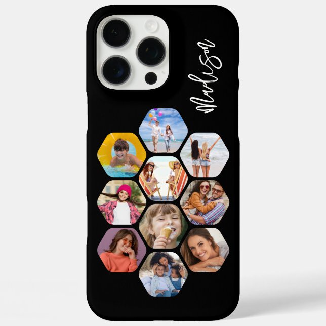 Coques Case-Mate iPhone Multi Photo Collage Simple Modern Personalized (Verso)