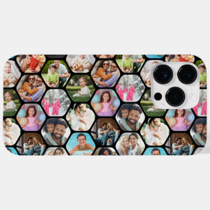 Coque Pour Pour iPhone 14 Pro Max Multi Photo Collage Simple Moderne Hexagon Motif