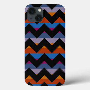 Coques Pour iPhone Multicolor Chevron Zigzag Motif de bande
