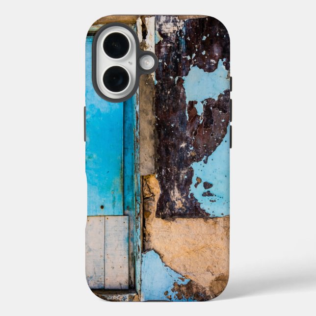 Coques Case-Mate iPhone Mur bleu et porte (Verso)