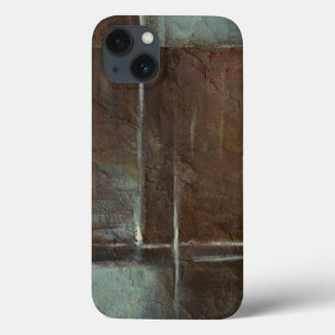 Coques Pour iPhone Mur de briques rouge et gris