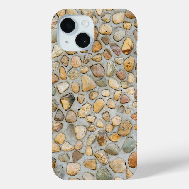 Coques Case-Mate iPhone Mur de galets rustique (Verso)