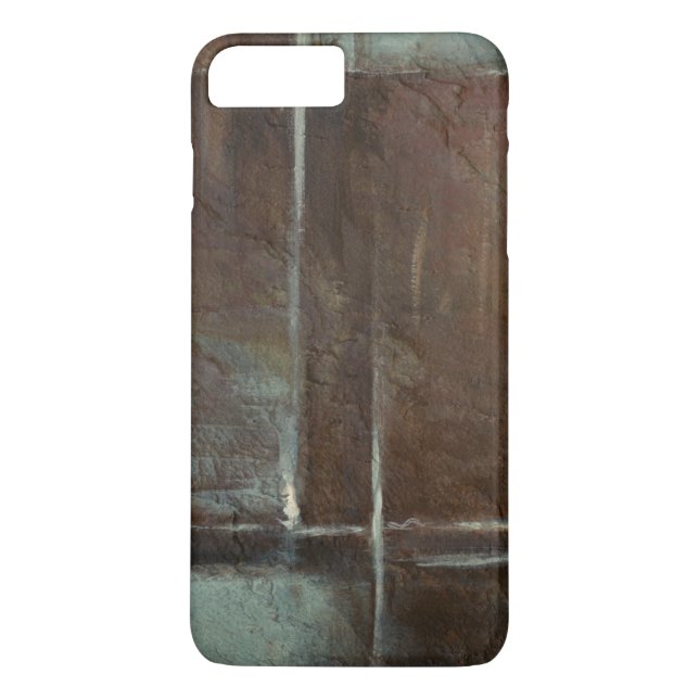 Coques Case-Mate iPhone Mur en brique rouge et gris (Dos)