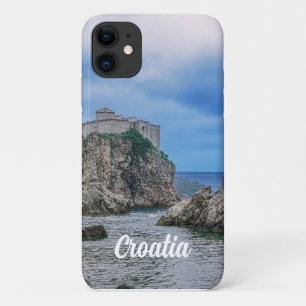 Case-Mate iPhone Case Murs de forteresse, côte rocheuse et mer en Croati