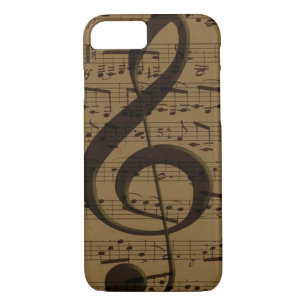 Coque Case-Mate Pour iPhone Musical Treble Clef Sheet Musique Classique