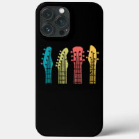 Musicien Guitare Lover Guitariste Retro Sunset