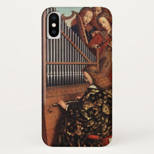 Coque iPhone X MUSIQUE FABRIQUANT DES ANGELS DE NOËL /Joueur d'or