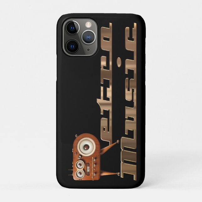 Coques Case-Mate iPhone Musique rétro Minion (Dos)