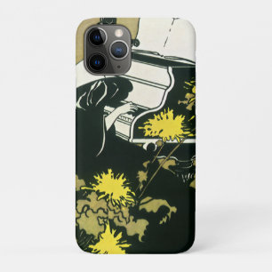Coque iPhone 11 Pro Musique vintage, Mlle Traumerei Jouer Piano, Reed