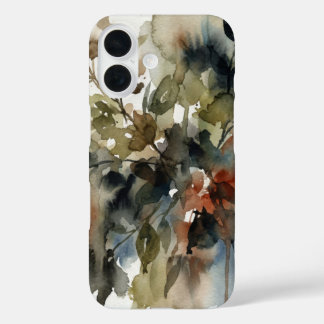 Coques iPhone 16 Muted Forest Watercolor