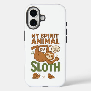 Coques iPhone 16 My Spirit Animal est une Sloth