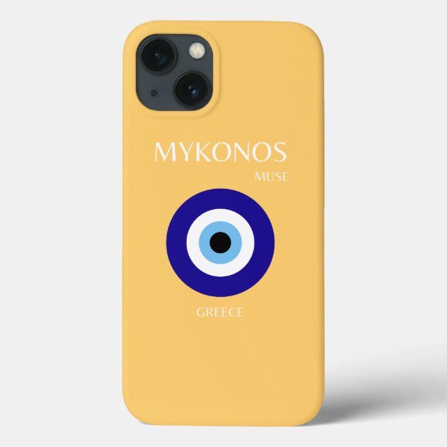 Coques Case-Mate iPhone Mykonos Muse, Jaune (Verso)