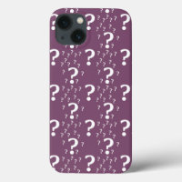 Mystère question marque énigme puzzle mauve Coque-